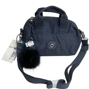 Kipling Sonja S Crossbody da donna, Black Peppery, 12.5x26x19.5 cm
